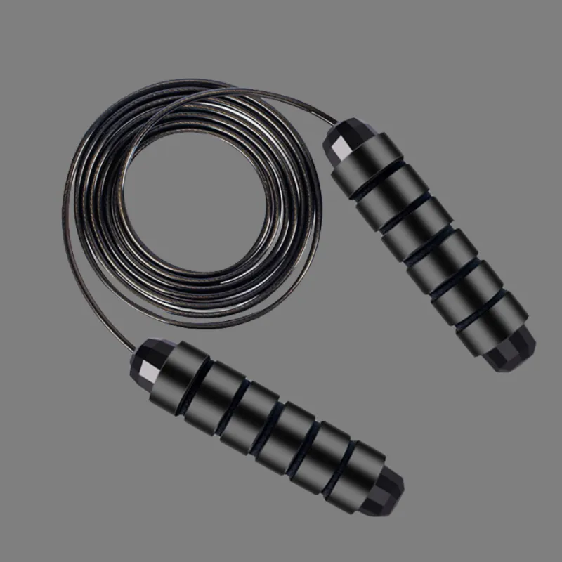 AMYUP Fitness Training Non Countable Jump Ropes Fitness Crowd Sponge Controller PPPVC Steel Wire Rope 2.8m-1