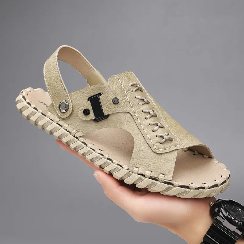 Mulinsen Premium Streetwear Rubber Sole Slip Resistant, Everyday Street One Strap Sandals Men's-5