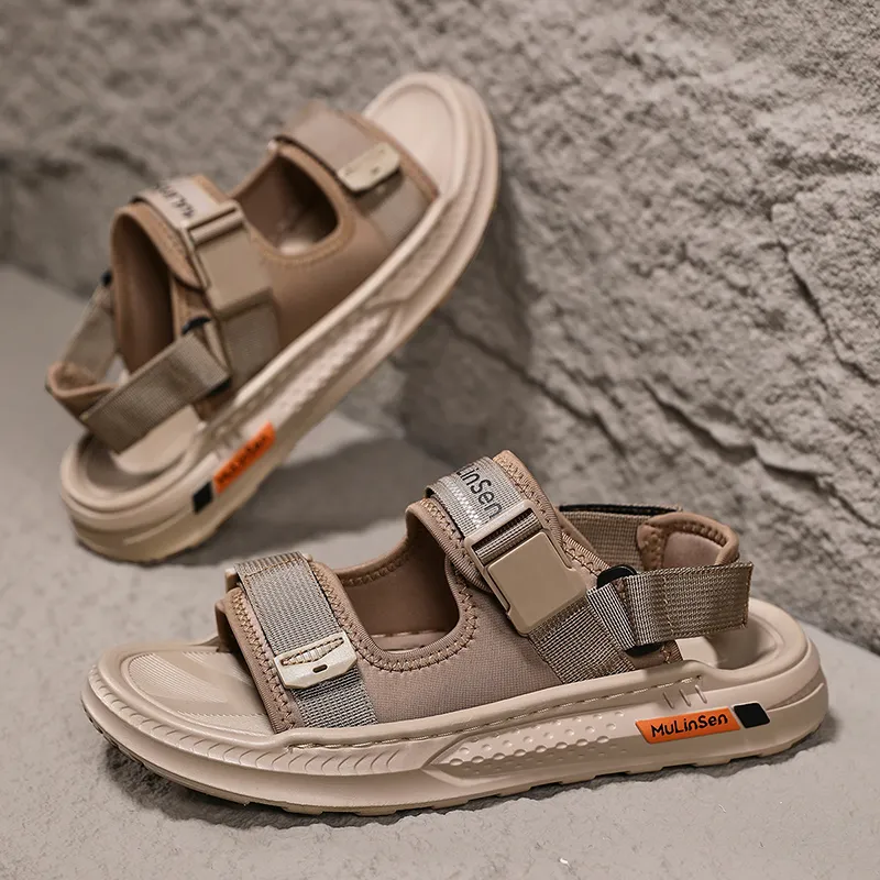Mulinsen Beach Sandals Men Black/Brown-10