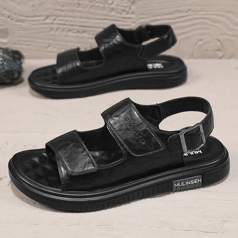 Mulinsen Beach Sandals Men Brown/Black-6