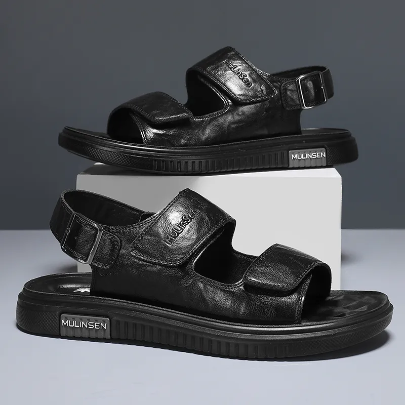 Mulinsen Beach Sandals Men Brown/Black-5