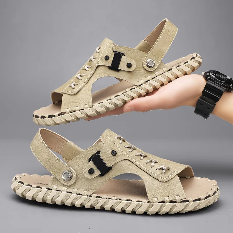 Mulinsen Premium Streetwear Rubber Sole Slip Resistant, Everyday Street One Strap Sandals Men's-6