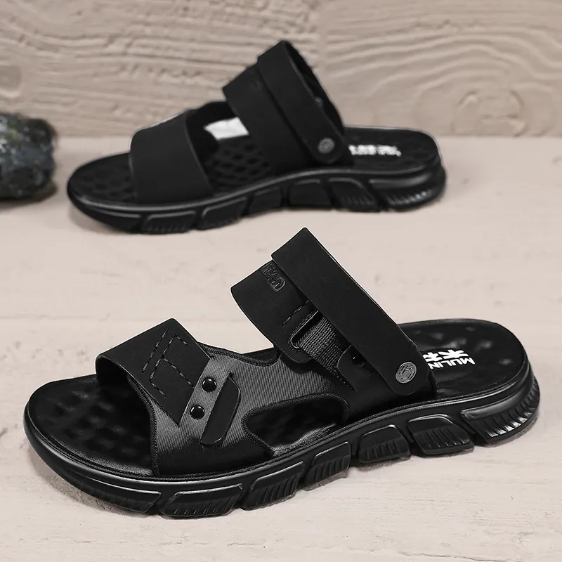 Mulinsen Casual Versatile, Vintage Classic, Outdoor Fashion, Slippers Beach Sandals Men's-2