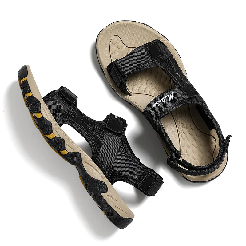 Mulinsen Beach Sandals Men Brown/Black-6