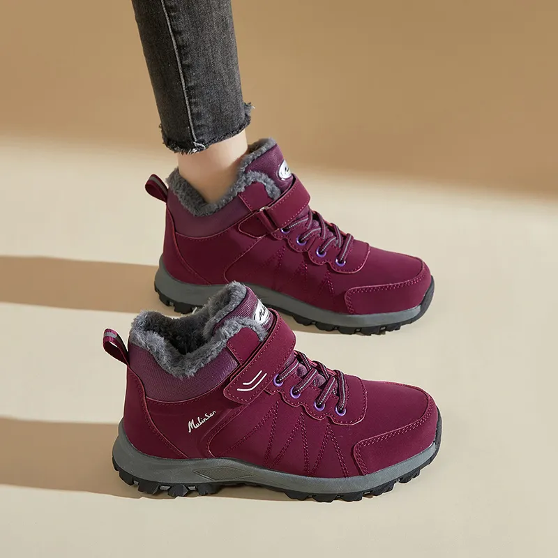 Mulinsen Outdoor Shoes Women's Low Top Black/Purple-8