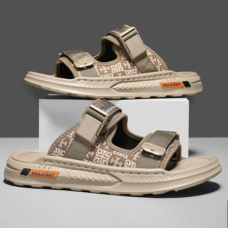 Mulinsen Totem Stitching Cushioning Slide Slippers Men's-6