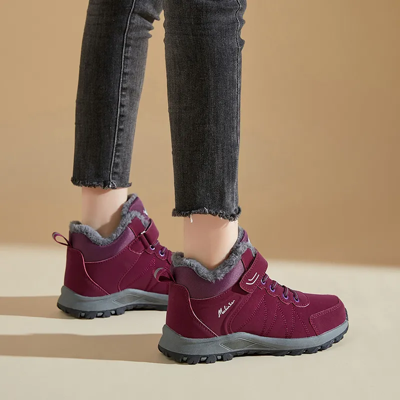 Mulinsen Outdoor Shoes Women's Low Top Black/Purple-9