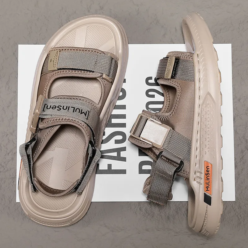 Mulinsen Beach Sandals Men Black/Brown-11