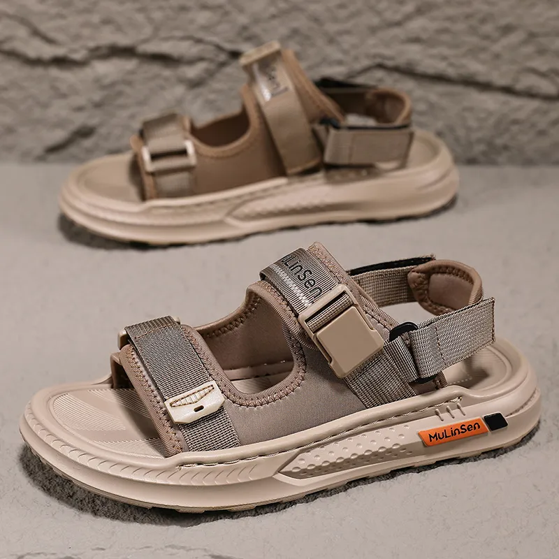 Mulinsen Beach Sandals Men Black/Brown-9