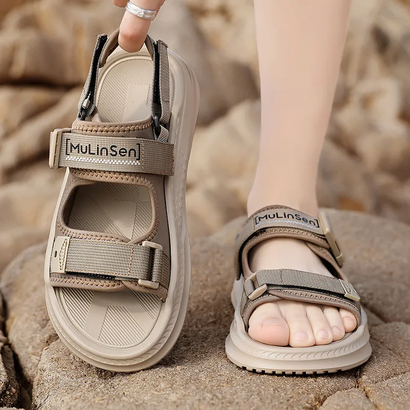 Mulinsen Beach Sandals Men Black/Brown-13