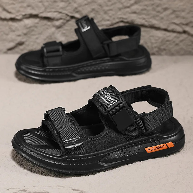 Mulinsen Beach Sandals Men Black/Brown-2
