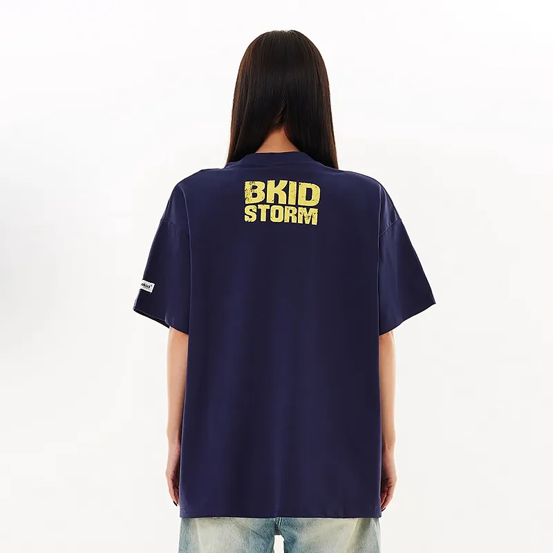 KUNZHUDAXIANG Drop Shoulder Sleeve T Shirt Unisex-13