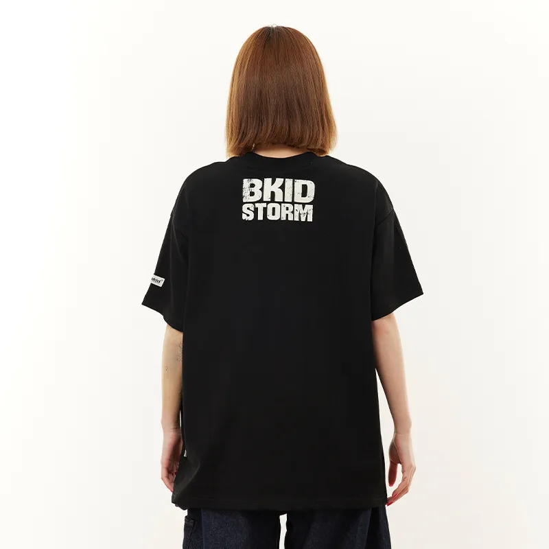 KUNZHUDAXIANG Drop Shoulder Sleeve T Shirt Unisex-5