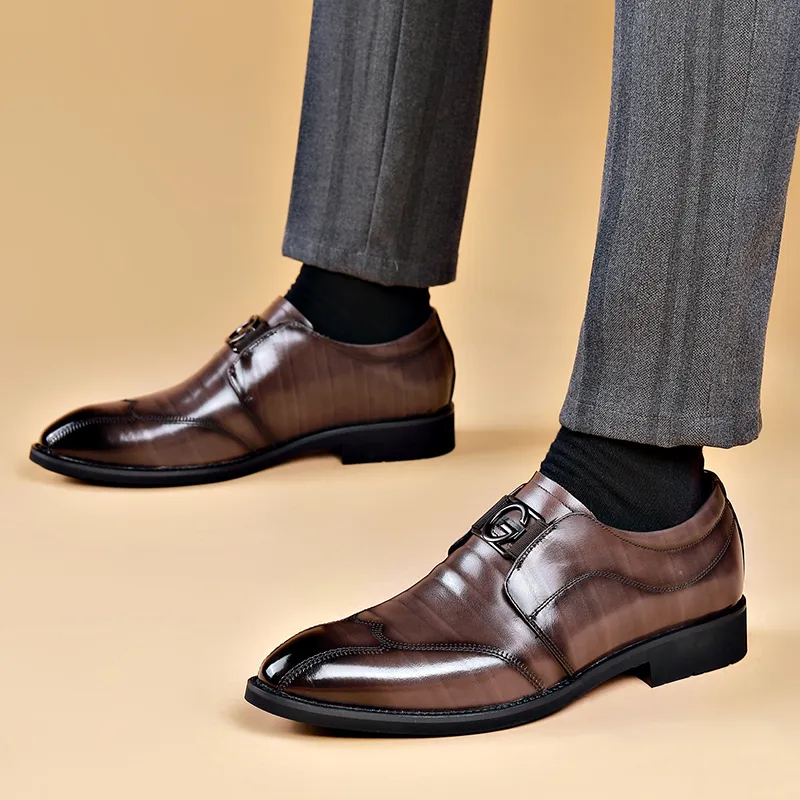 MODENGPAN Dress Shoes Men's Black-5
