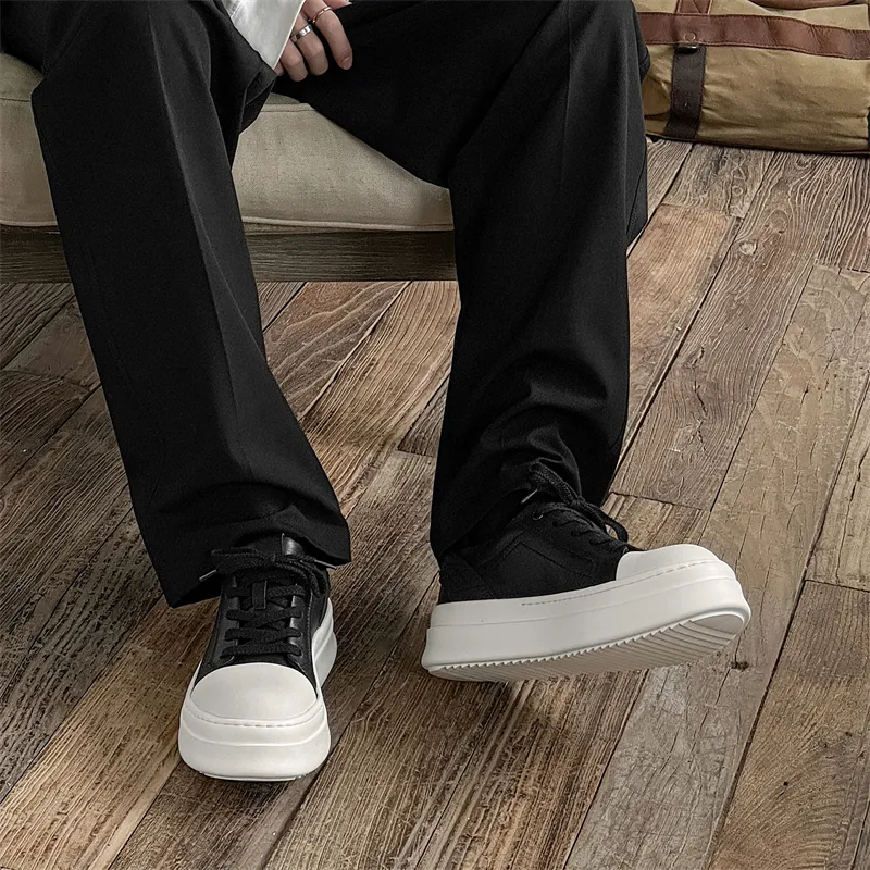 MODENGPAN Slip Resistant Low Top Skateboard Shoes Men's-2