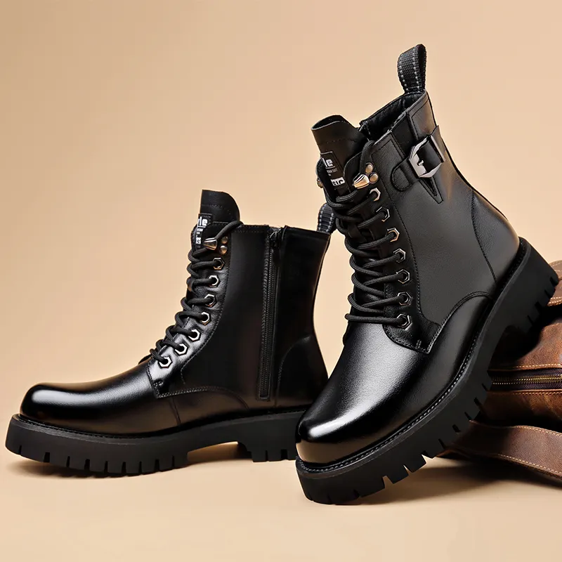 MODENGPAN Short Martin Boot 3.5 Cm Men's Black-4