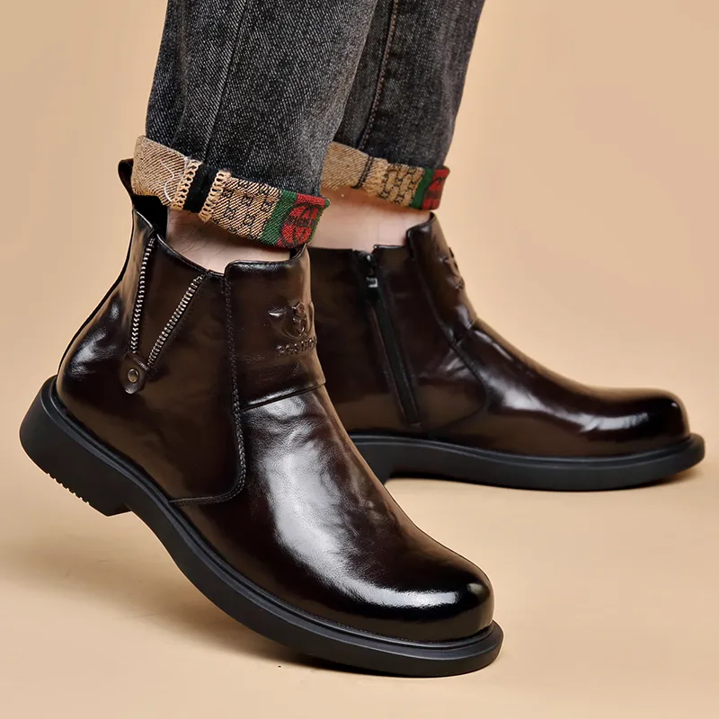 MODENGPAN Ankle Boots 2.5cm Men's-16