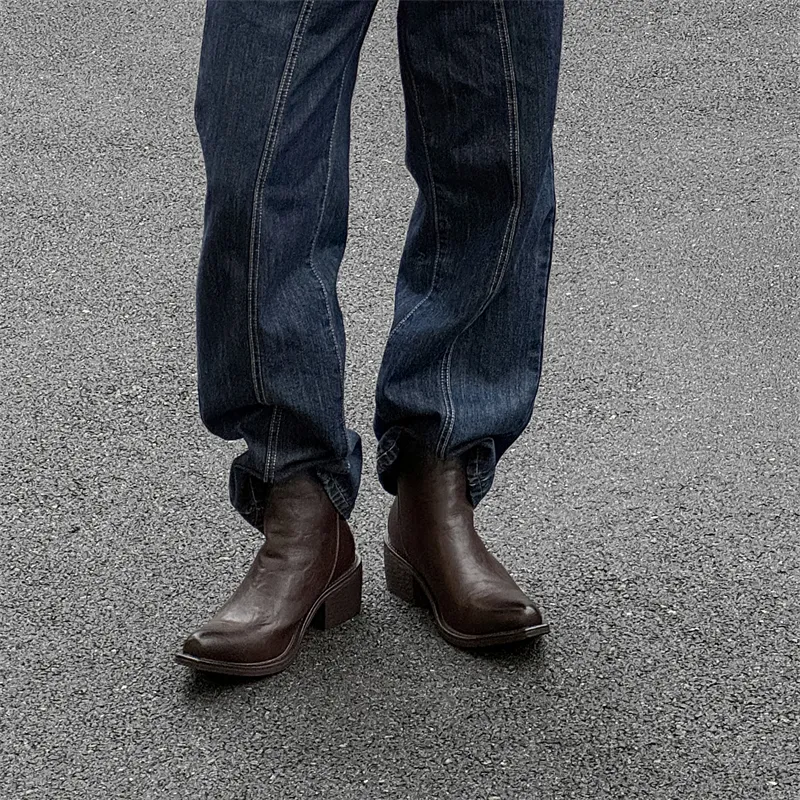 MODENGPAN Ankle Boots 3cm Men's-7