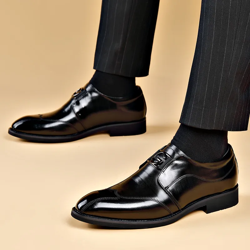 MODENGPAN Dress Shoes Men's Black-13