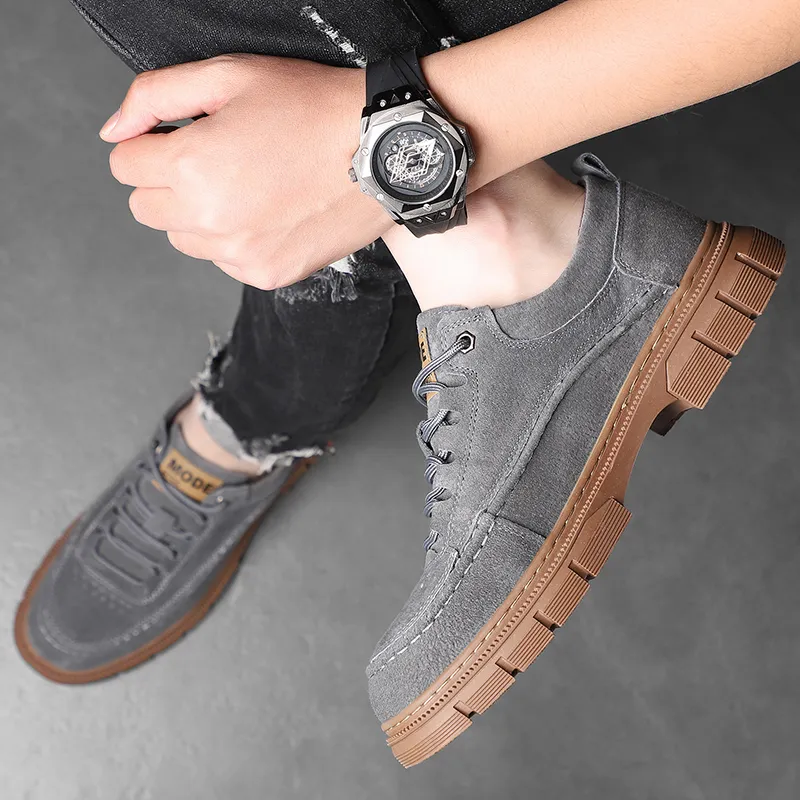 MODENGPAN Slip-Resistant Low-Top Casual Shoes Men's-8