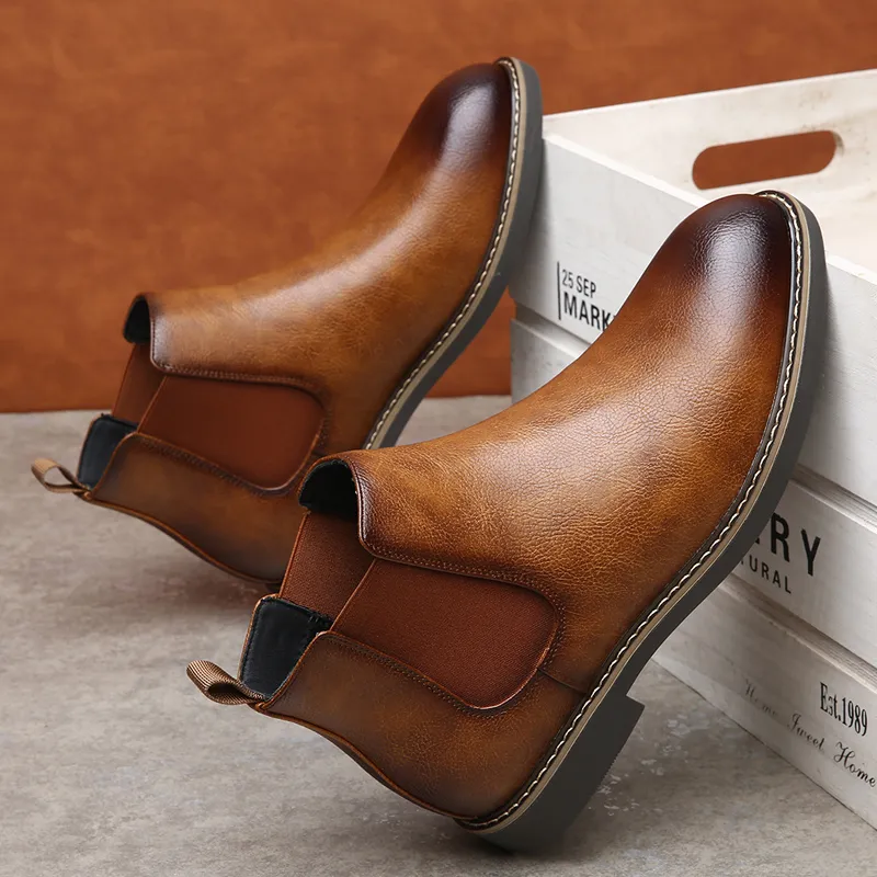 MODENGPAN Short Chelsea Boots 2.5cm Men's-18