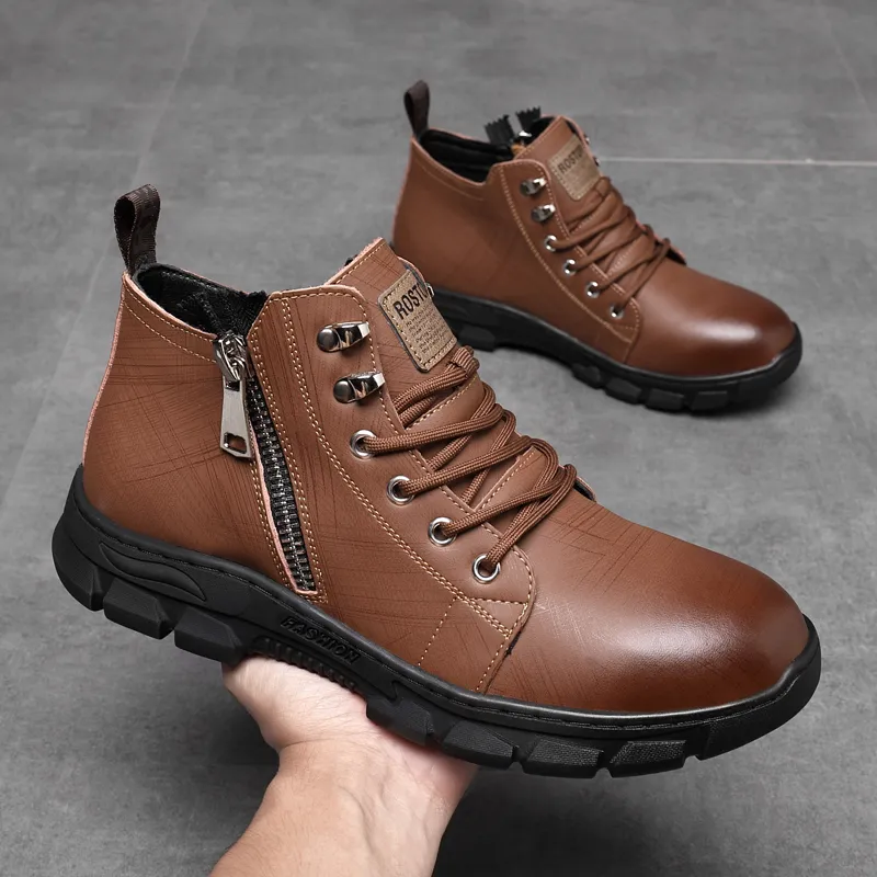MODENGPAN Ankle Boots Men-10