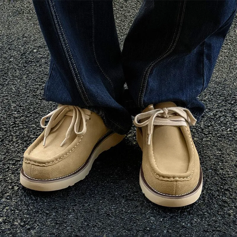 MODENGPAN Casual Shoes Men's Beige-1