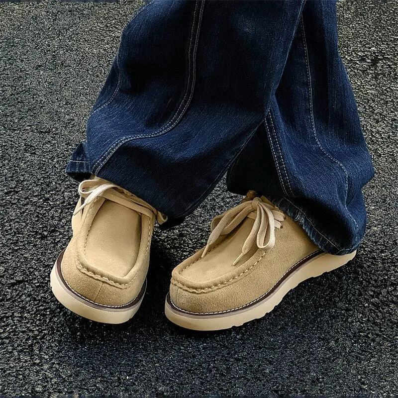 MODENGPAN Casual Shoes Men's Beige-4