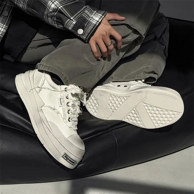 MODENGPAN Breathable Low Top Canvas Shoes Unisex-8