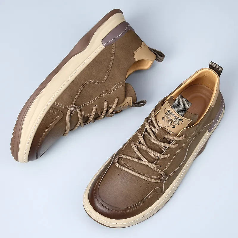MODENGPAN Anti Slip And Wear Resistant Lightweight Low Top Skateboard Shoes Men's-11