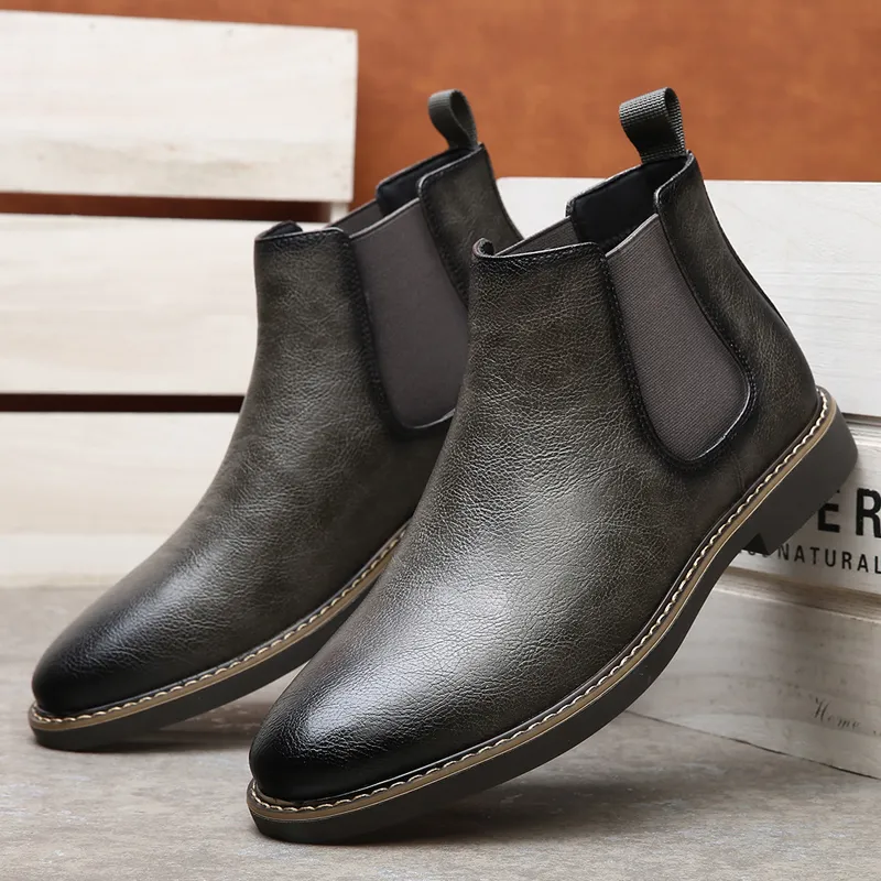 MODENGPAN Short Chelsea Boots 2.5cm Men's-24