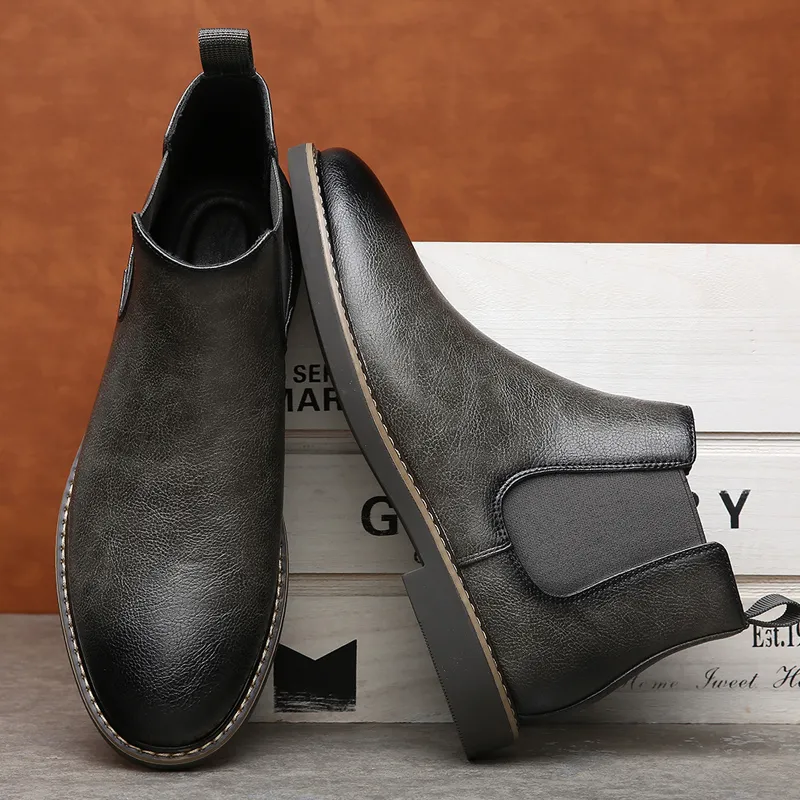 MODENGPAN Short Chelsea Boots 2.5cm Men's-22