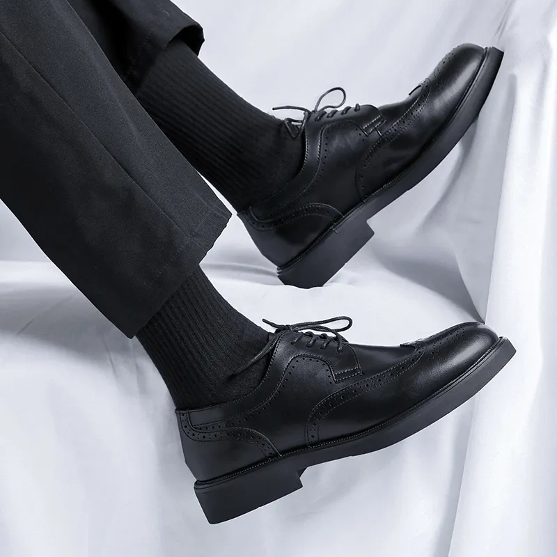 MODENGPAN Dress Shoes Men's Black-4