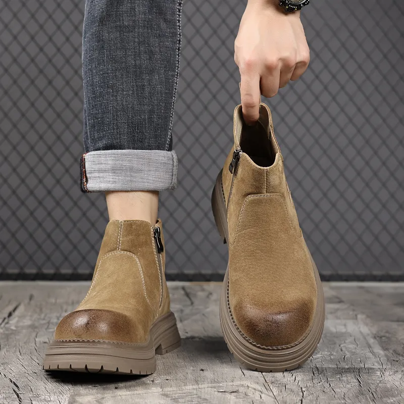 MODENGPAN Short Chelsea Boots Men's-9