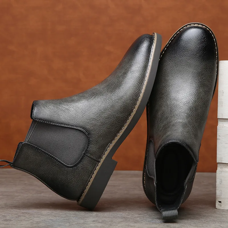 MODENGPAN Short Chelsea Boots 2.5cm Men's-29