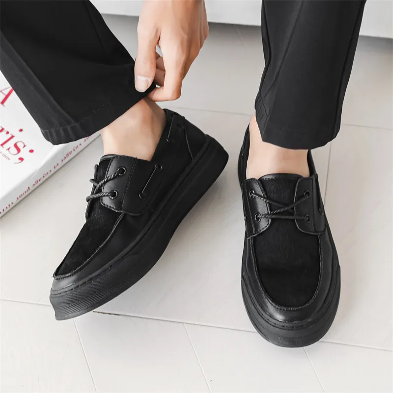 MODENGPAN Men's Casual Shoes Men Low Top-2