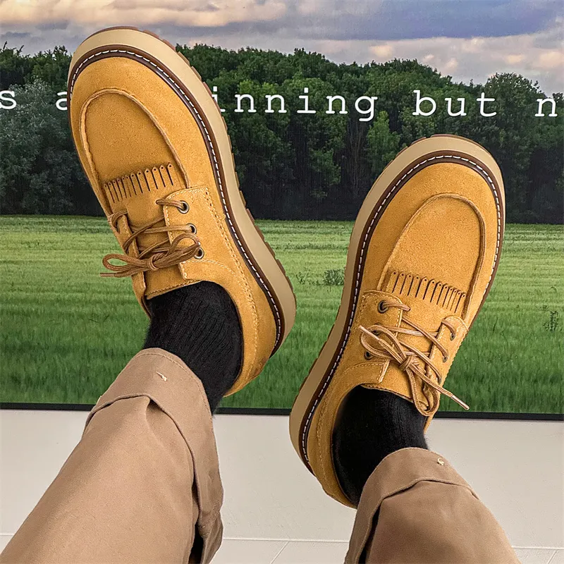 MODENGPAN Casual Shoes Men's Yellow-2