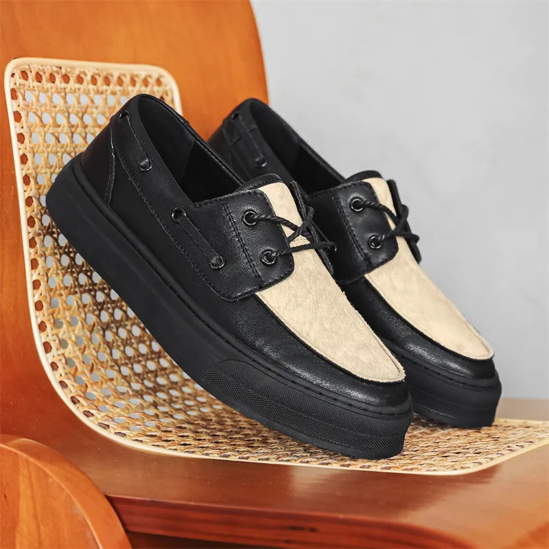 MODENGPAN Men's Casual Shoes Men Low Top-8