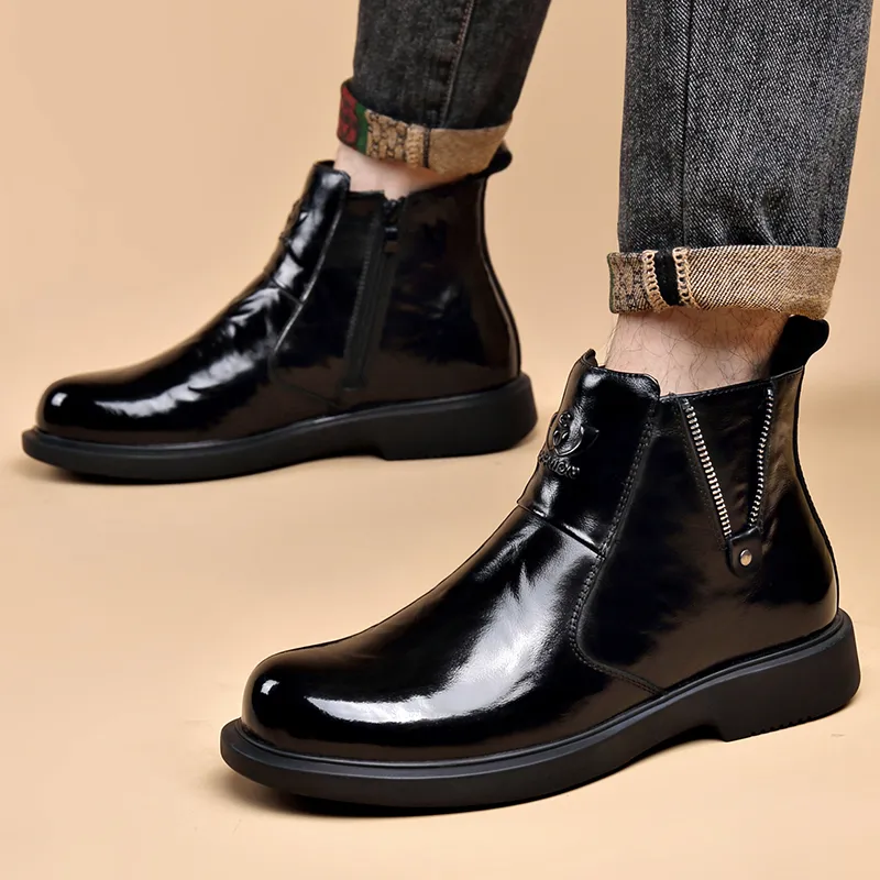 MODENGPAN Ankle Boots 2.5cm Men's-14