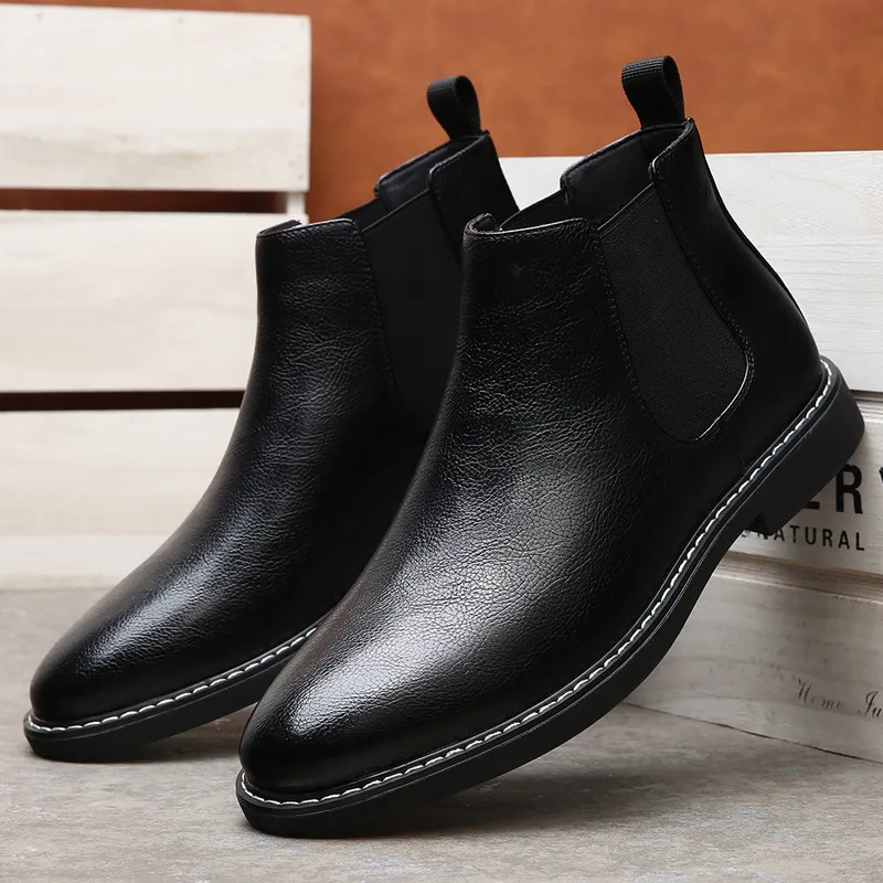 MODENGPAN Short Chelsea Boots 2.5cm Men's-3