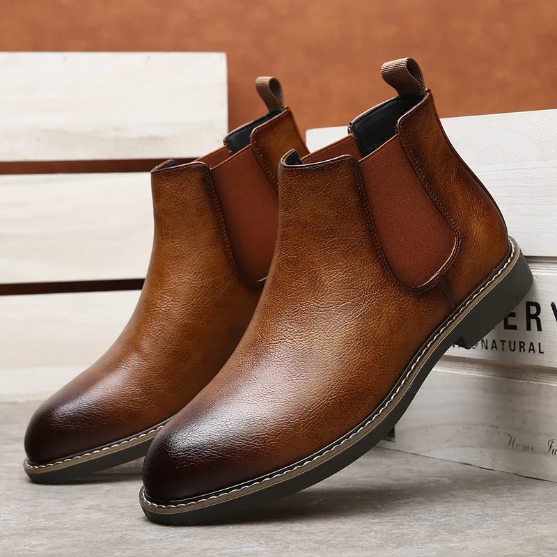MODENGPAN Short Chelsea Boots 2.5cm Men's-14