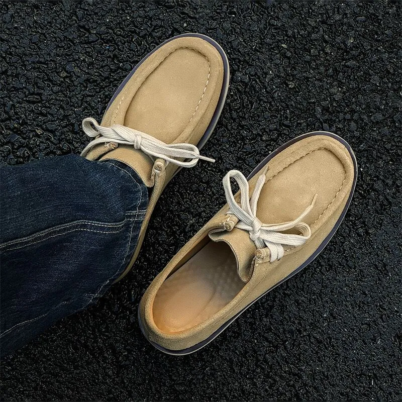 MODENGPAN Casual Shoes Men's Beige-5