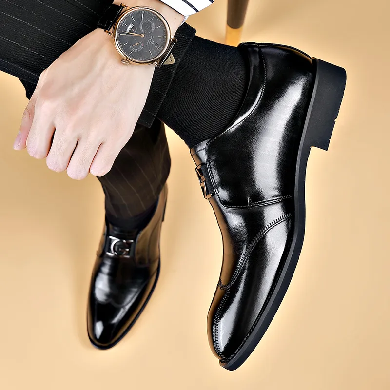 MODENGPAN Dress Shoes Men's Black-15