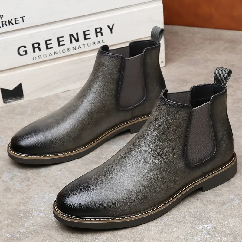 MODENGPAN Short Chelsea Boots 2.5cm Men's-26