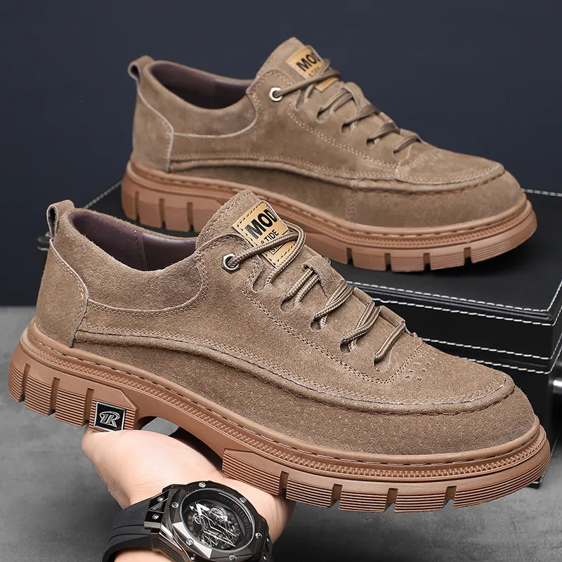 MODENGPAN Slip-Resistant Low-Top Casual Shoes Men's-2