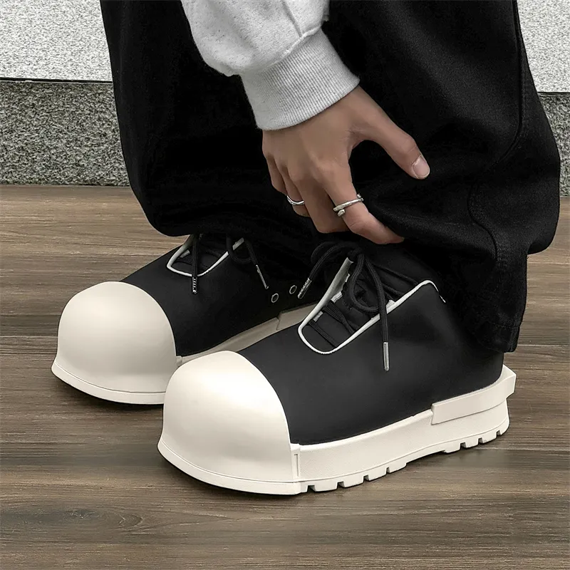 MODENGPAN Puffy Shoes Low-Top Casual Shoes Unisex-3