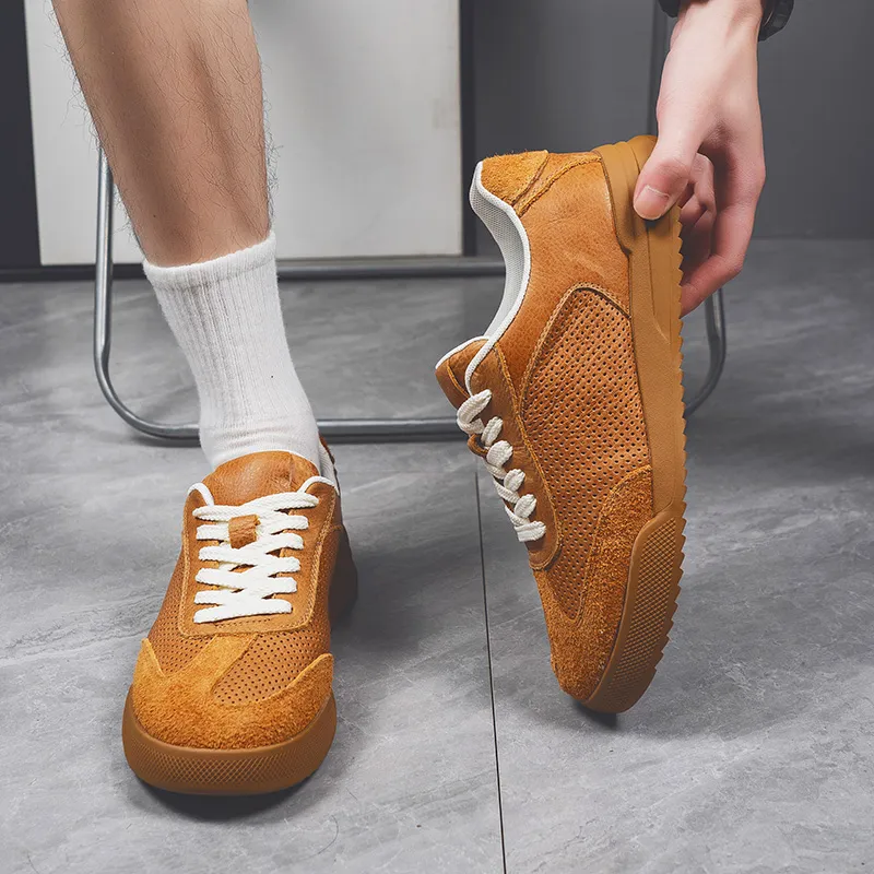MODENGPAN Men's Casual Shoes Men Low Top-13