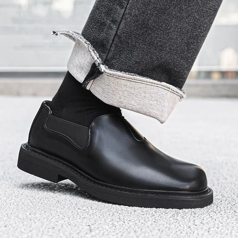 MODENGPAN Casual Shoes Men's Black-4