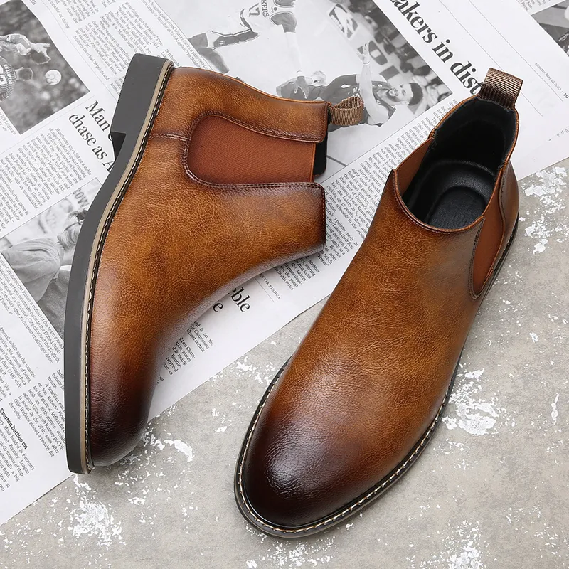 MODENGPAN Short Chelsea Boots 2.5cm Men's-19
