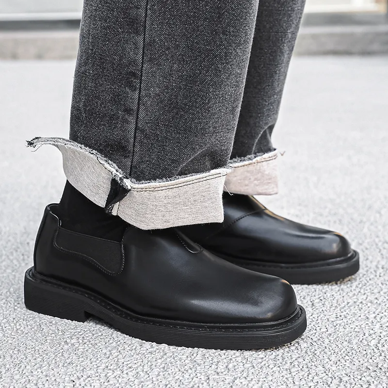 MODENGPAN Casual Shoes Men's Black-2